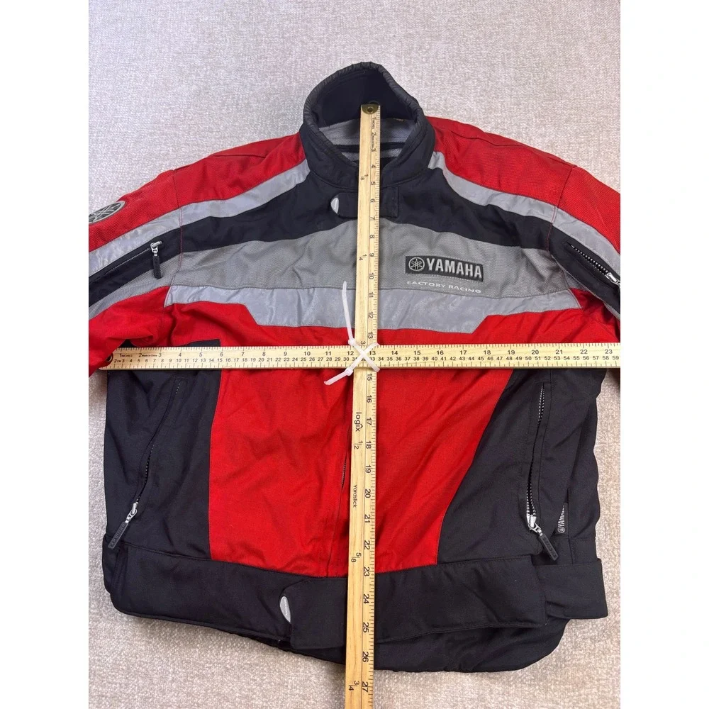 Yamaha Factory Racing Gericke Motorcycle Jacket Mens XL Red Black GYTR Nylon